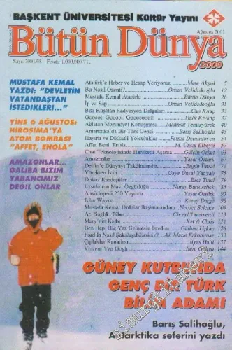 Bütün Dünya Dergisi - Sayı: 8      Ağustos 2001