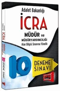 Adalet Bakanlığı İcra Müdür ve Müdür Yardımcılığı Alan Bilgisi Sınavına Yönelik 10 Deneme Sınavı