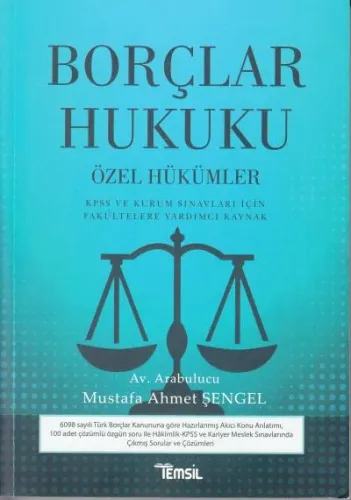Borçlar Hukuku Özel Hükümler