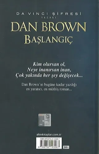 Başlangıç Dan Brown Altın Kitaplar %26 indirimli