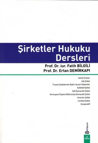 Şirketler Hukuku Dersleri
