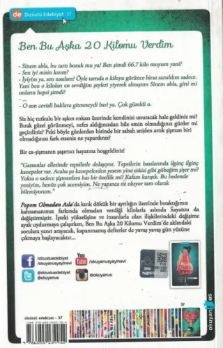 Ben Bu Aşka 20 Kilomu Verdim Yasemin Erkent Okuyan us %60 indirimli