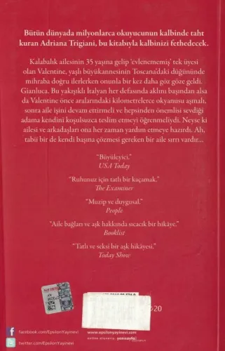 Aman Dikkat.. O Kalp Benim Adriana Trigiani Epsilon Yayıncılık %44 ind