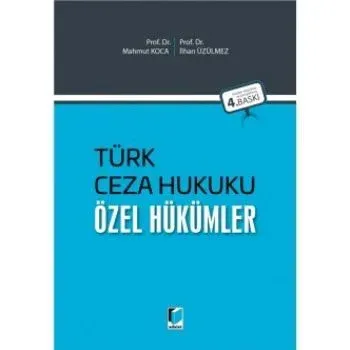 Türk Ceza Hukuku Özel Hükümler