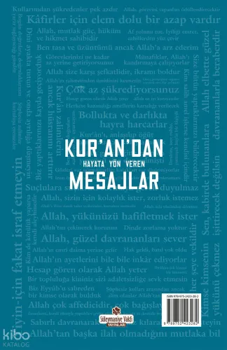 Kur'an'dan Mesajlar;Kur'an'dan Hayata