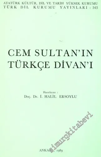 Cem Sultan'ın Türkçe Divan'ı -        1989