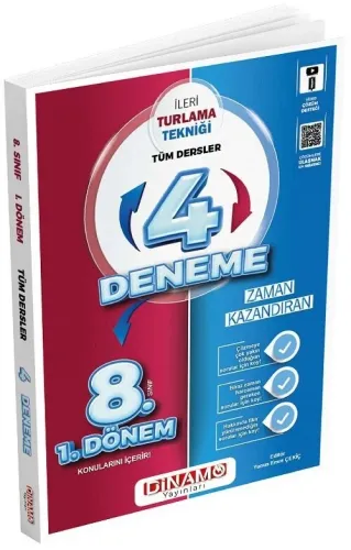 Dinamo Yayınları 8. Sınıf Tüm Dersler 1. Dönem İleri Turlama Tekniği 4 Deneme Video Çözümlü