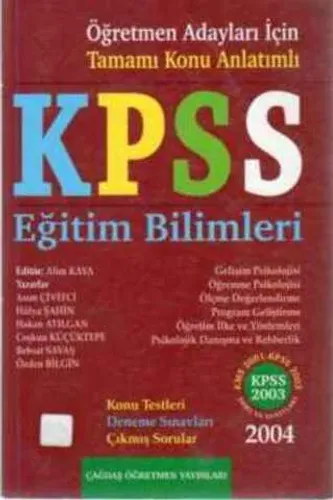Öğretmen Adaylarıı İçin KPSS Eğitim Bilimleri