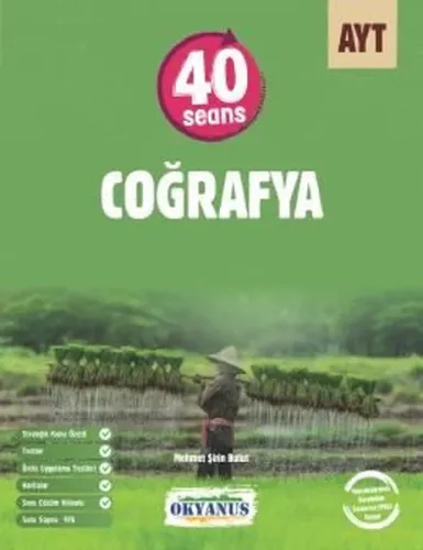 Okyanus Yayınları AYT 40 Seans Coğrafya Soru Bankası
