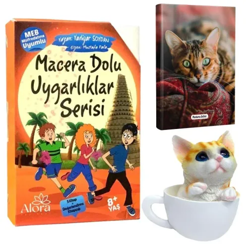 Macera Dolu Uygarlıklar 5 Kitap - Şaşkın Kedi Planlama Defteri ve Finc