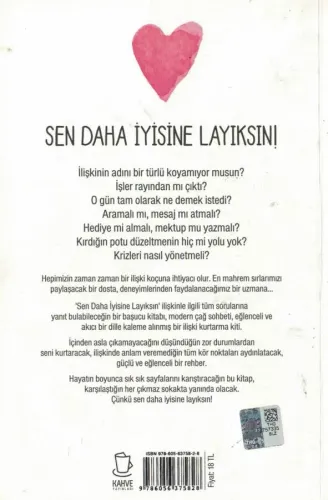 Sen Daha İyisine Layıksın Jenny Mccann Kahve Yayınları %50 indirimli