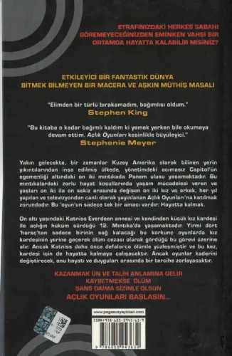 Açlık Oyunları Suzanne Collins Pegasus Yayıncılık %55 indirimli