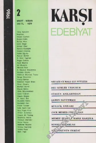 Karşı - Edebiyat Sanat Düşün Dergisi  - Sayı: 2      Mart - Nisan