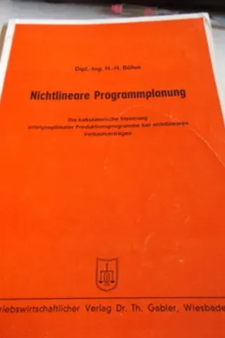 Ninchtlineare Programmplanung