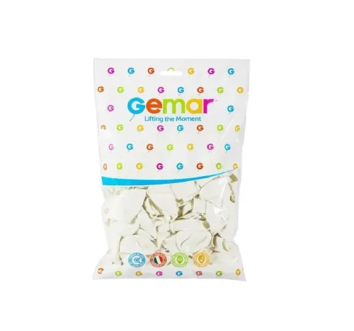 GEMAR G90 BEYAZ BALON 100 ADET - 26cm.-10"