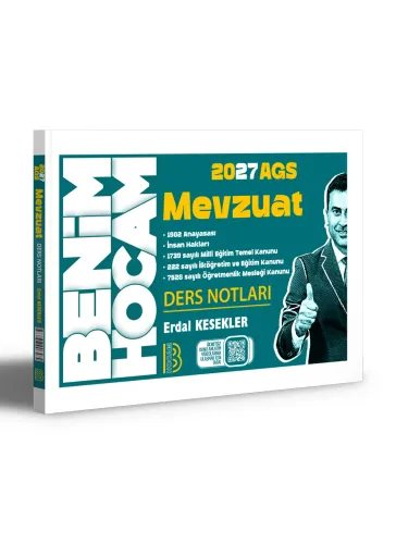 Benim Hocam Yayınları 2027 AGS Mevzuat Ders Notları
