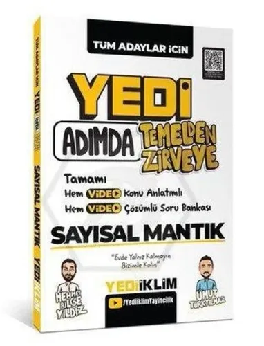 Yedi Adımda Temelden Zirveye Sayısal Mantık Video ;Konu Anlatımlı Video Çözümlü Soru Bankası