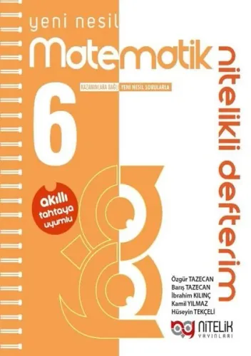 6. Sınıf Matematik Nitelikli Defterim ;Akıllı Defter