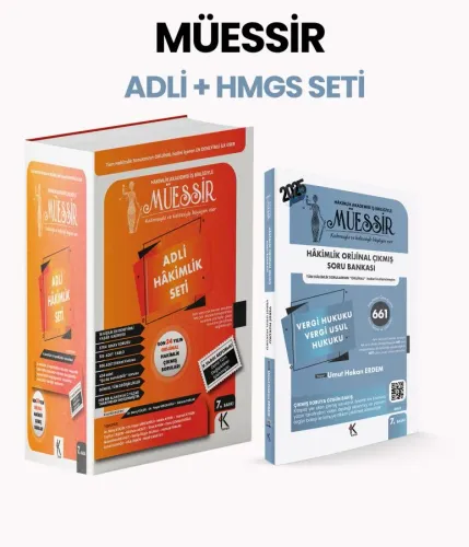Müessir Adli Hâkimlik + HMGS Çıkmış Soru Bankası Seti 2025