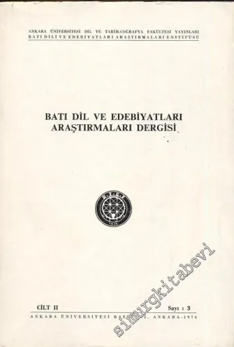 Batı Dil ve Edebiyatları Araştırmaları Dergisi - Sayı: 3    2