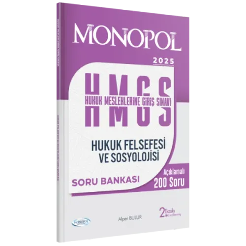 MONOPOL HMGS Hukuk Felsefesi ve Sosyolojisi Soru Bankası