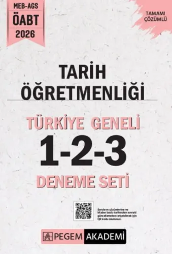 Pegem Yayınları 2026 MEB AGS ÖABT Tarih Öğretmenliği Tamamı Çözümlü Tü