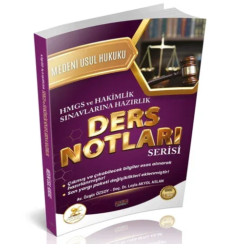 HUKAL HMGS-HAKİMLİK Medeni Usul Hukuku Ders Notları