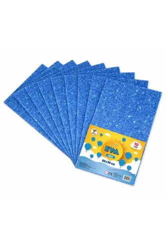 LİNO 50X70 SİMLİ EVA 2MM 10 LU PAKET - MAVİ