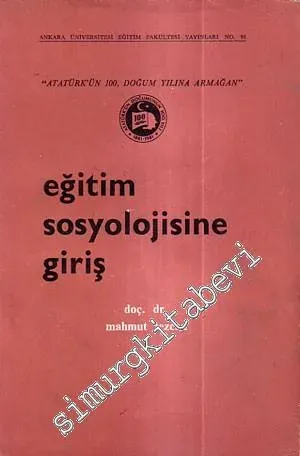 Eğitim Sosyolojisine Giriş -