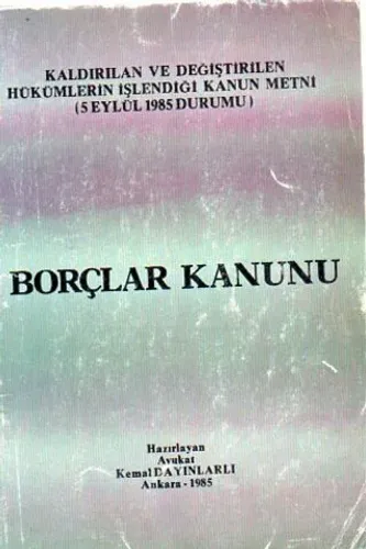 Borçlar Kanunu