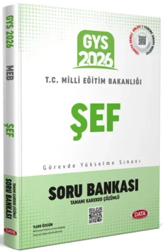 Data Yayınları 2026 Milli Eğitim Bakanlığı Şef GYS Soru Bankası