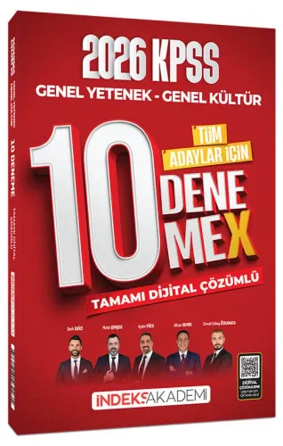 İndeks Akademi 2026 KPSS Genel Yetenek Genel Kültür 10 DenemeX Çözümlü