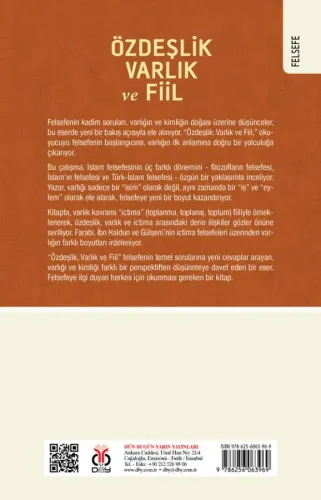 Özdeşlik, Varlık ve Fiil İrfan Görkaş