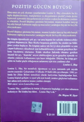 Pozitif Gücün Büyüsü Louise L.Hay Koridor Yayıncılık