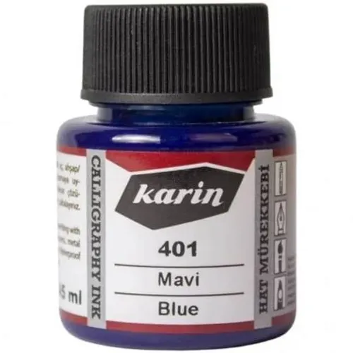 Karin Hat Mürekkebi 401 Mavi 45 ml