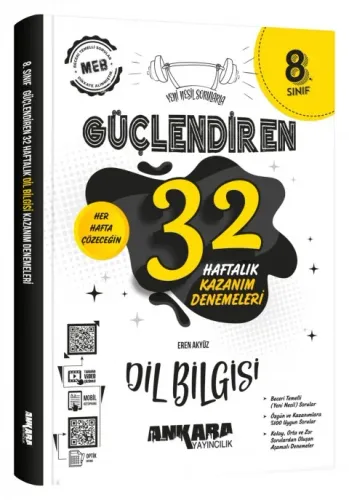 ANKARA 8. SINIF GÜÇLENDİREN 32 HAFTA DİL BİLGİSİ DENEME