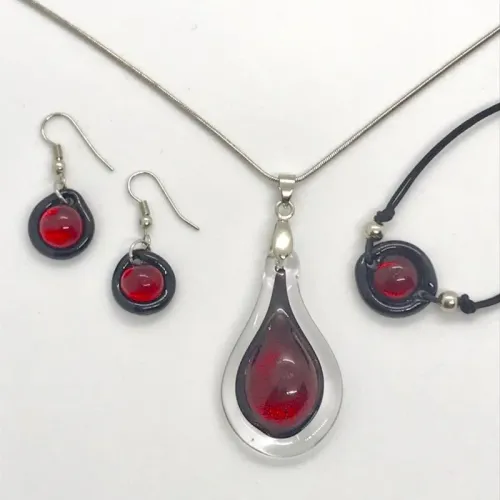 Murano Cam Set 1 Kırmızı