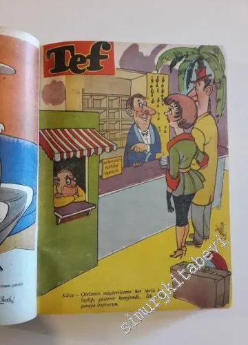 Tef Haftalık Çarşamba Günleri Çıkar  Siyasi Mizah Gazetesi 1-48 : (22 Haziran 1960 - 17 Mayıs 1961) - Sayı: 1  1     1960