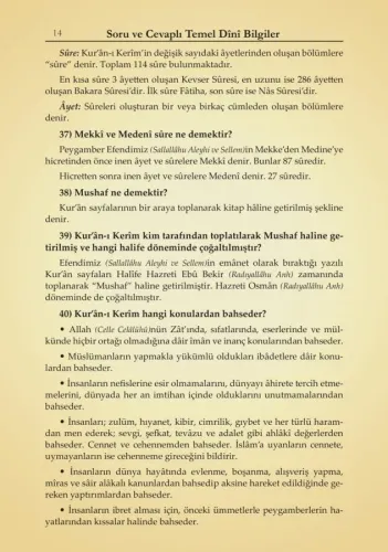 Soru ve Cevaplı Dini Bilgiler Hanefiler İçin