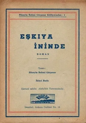Eşkıya İninde 1963 Yılı 2. Baskı