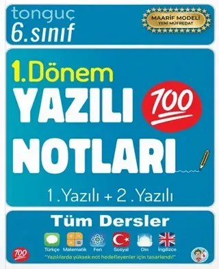 Tonguç Akademi 6. Sınıf Yazılı Notları 1. Dönem 1 ve 2. Yazılı