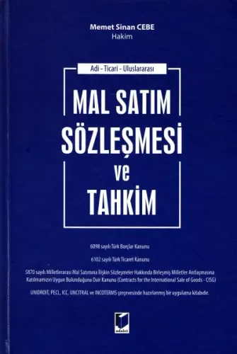 Mal Satım Sözleşmesi ve Tahkim