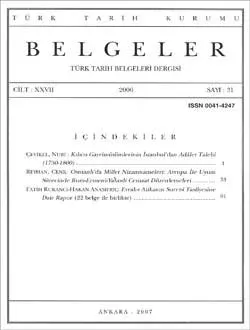 Belgeler 31. Sayı