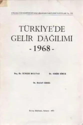 Türkiye'de Gelir Dağılımı 1968