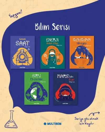 Bilim Serisi - İlkokul Okuma Seti 5 Kitap (Yaş: 8+)