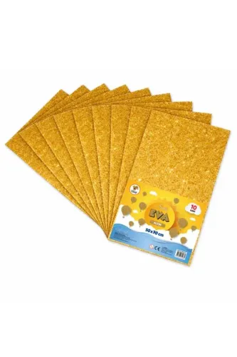 LİNO 50X70 SİMLİ EVA 2MM 10 LU PAKET - ALTIN