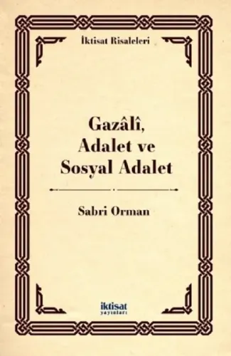 Gazali, Adalet ve Sosyal Adalet