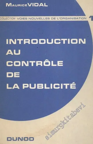 Introduction au Contrale de la Publicite - 1960
