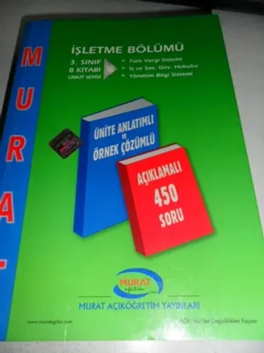 3. Sınıf İşletme Bölümü A Kitabı