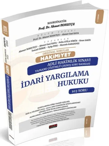 Savaş Yayınları 2025 Orijinal Sorular HAKİMİYET Adli Hakimlik İdari Yargılama Hukuku Çıkmış Soru Bankası